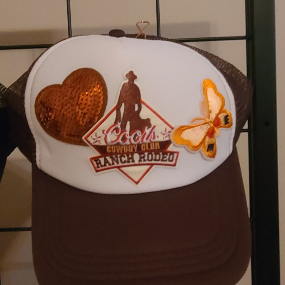 Custom Trucker Coors Ranch Rodeo Cowboy Cap